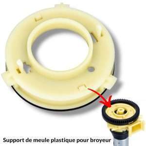 SUPPORT DE MEULE PLASTIQUE pour broyeur Jura et Nivona